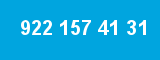 922 157 41 31 922 157 41 31